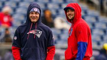 Drake Maye and Josh Allen